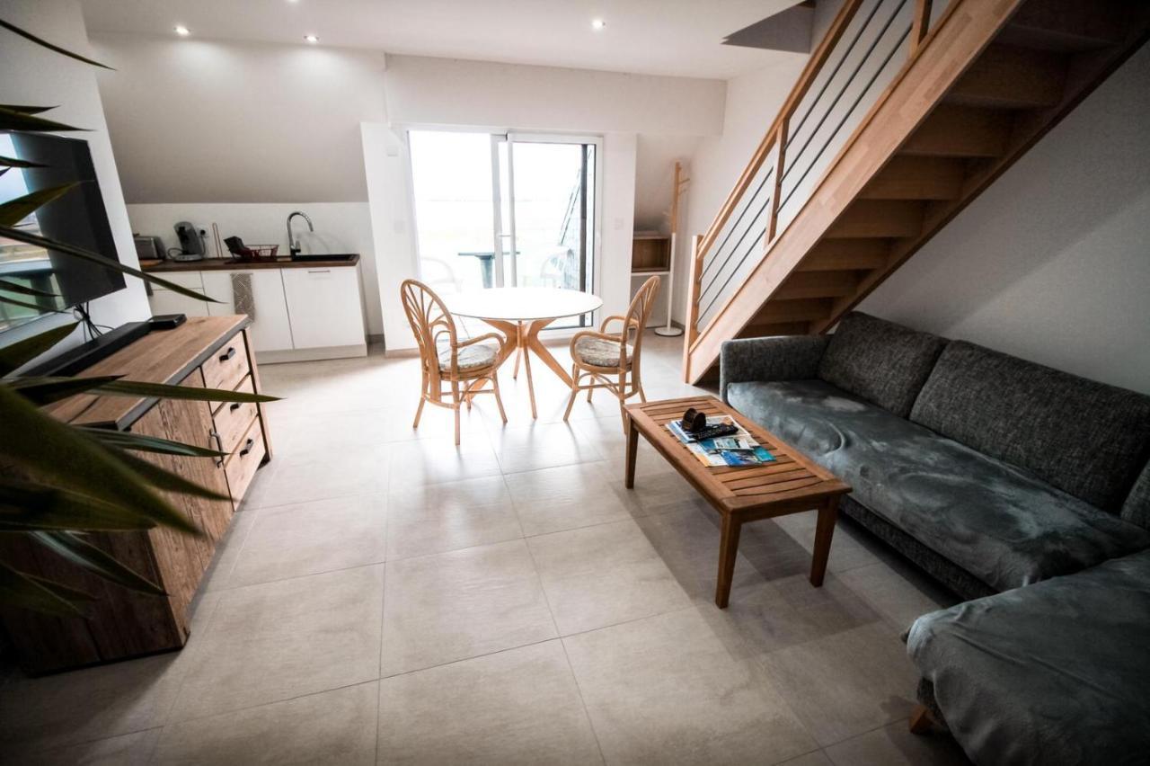 Appart-Duplex Vue Mer Panoramique Balcon & Piscine Proche Commerce Penmarc'h Exterior photo